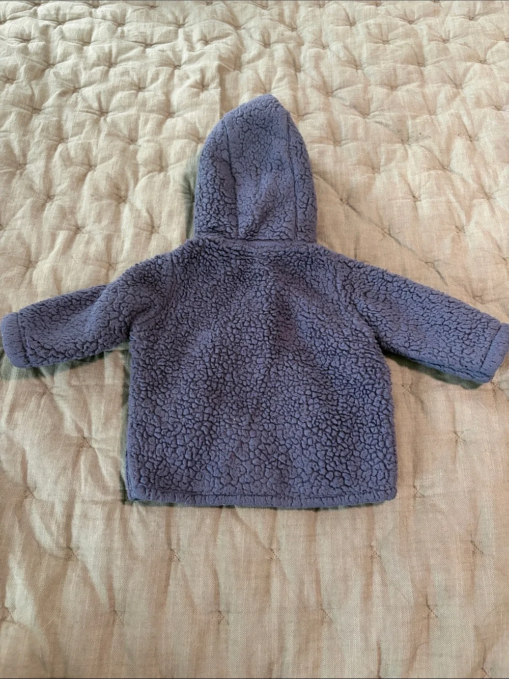 Carter's Plush Navy Hooded Baby Coat with Bear Ears Detailing